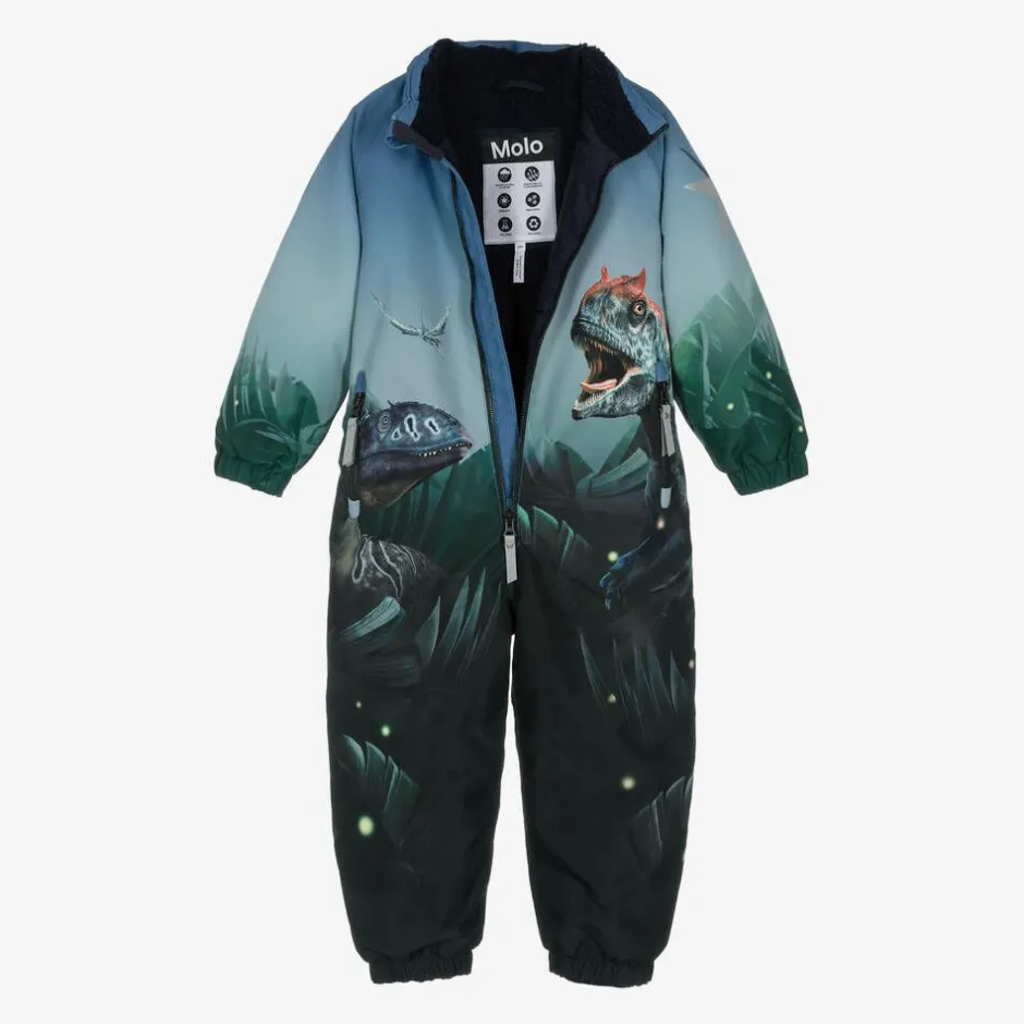 Molo Boys Blue Dinosaur Snowsuit