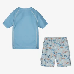 Playshoes Boys Blue Dinosaur Swim Set (UPF40+)
