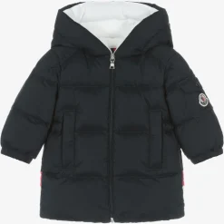Moncler Enfant Boys Blue Down Padded Marat Parka Coat