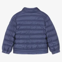 Moncler Enfant Boys Blue Down Padded Puffer Jacket Outlet