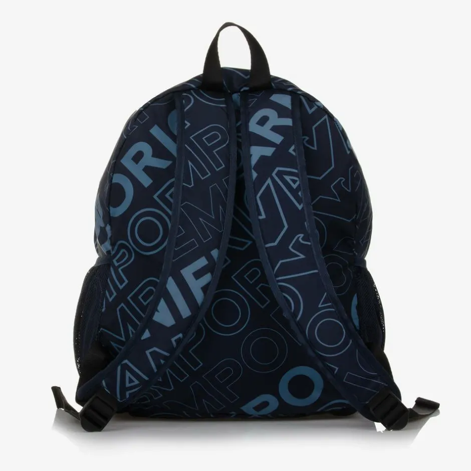 Emporio Armani Boys Blue Eagle Backpack (37cm)