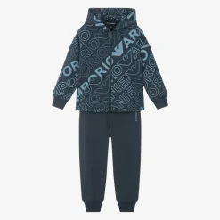 Emporio Armani Boys Blue Eagle Logo Tracksuit Best