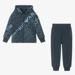 Emporio Armani Boys Blue Eagle Logo Tracksuit Best