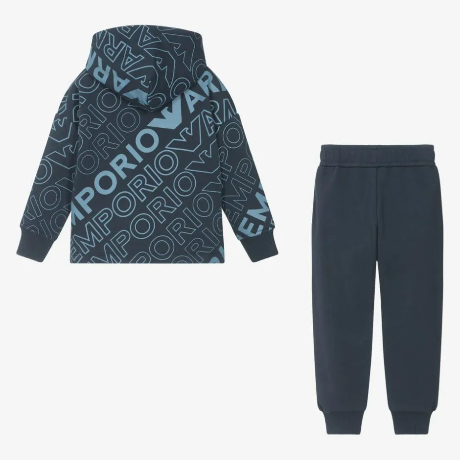 Emporio Armani Boys Blue Eagle Logo Tracksuit Best