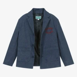 KENZO KIDS Boys Blue Eiffel Tower Denim Suit New