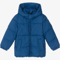 Mayoral Boys Blue Hooded Puffer Coat Hot