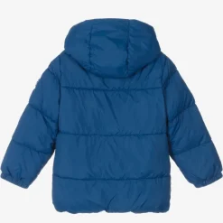 Mayoral Boys Blue Hooded Puffer Coat Hot