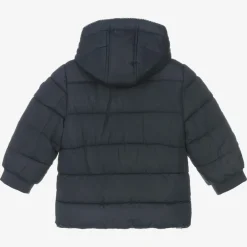 Mayoral Boys Blue Hooded Puffer Coat Clearance