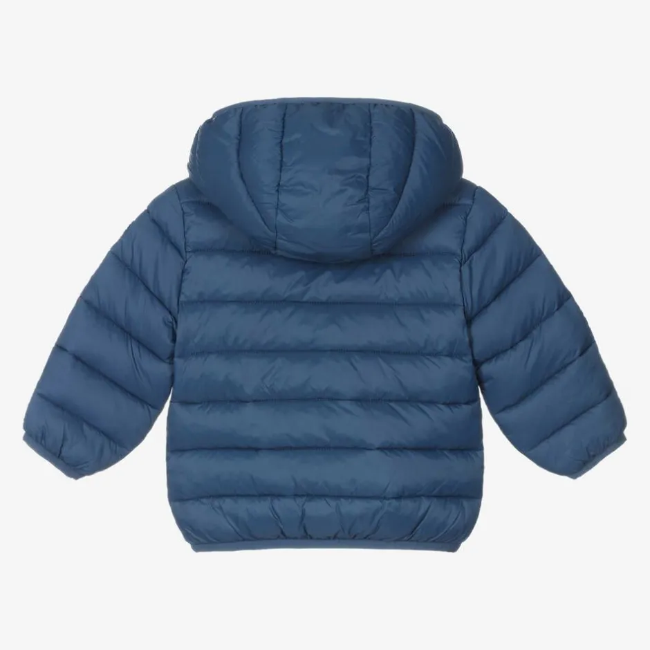 Mayoral Boys Blue Hooded Puffer Jacket Outlet