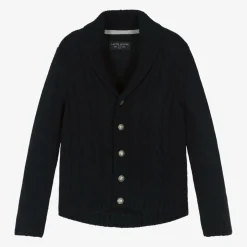 Lapin House Boys Blue Knitted Cardigan Online