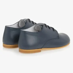 Beatrice amp; George Boys Blue Lace-Up Leather Shoes Discount