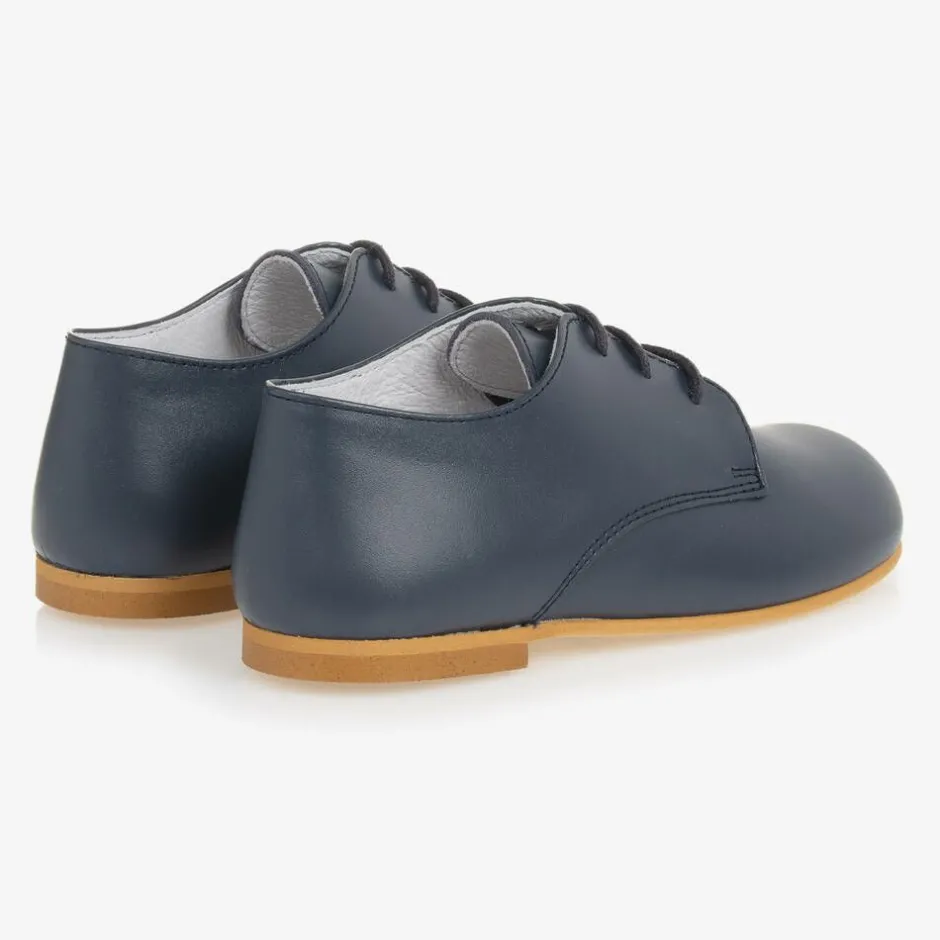 Beatrice amp; George Boys Blue Lace-Up Leather Shoes Discount