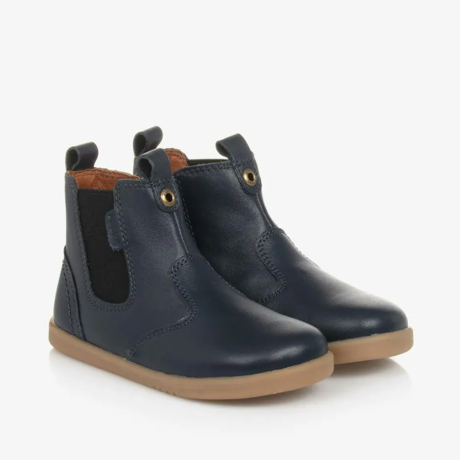 Bobux IWalk Boys Blue Leather Ankle Boots Online