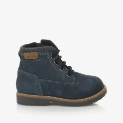 Mayoral Boys Blue Leather Lace-Up Boots Best