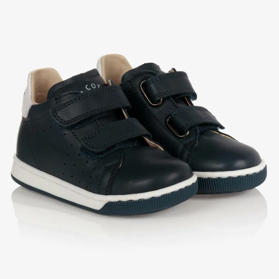 Falcotto by Naturino Boys Blue Leather Trainers Outlet