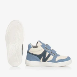 Naturino Boys Blue Leather Velcro Trainers Clearance