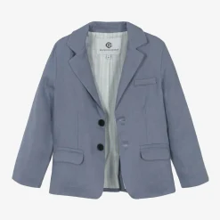 Beatrice amp; George Boys Blue Linen Waistcoat Suit Outlet