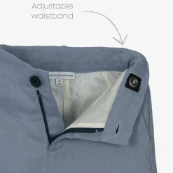 Beatrice amp; George Boys Blue Linen Waistcoat Suit Outlet