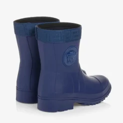 Versace Boys Blue Medusa Rain Boots Hot