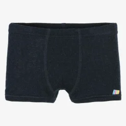 Joha Boys Blue Merino Wool Boxer Shorts Sale