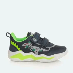 Beppi Boys Blue Mesh Dinosaur Light-Up Trainers Sale