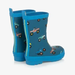 Hatley Boys Blue Monster Truck Rain Boots