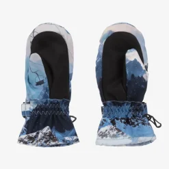 Molo Boys Blue Mountain Ski Thermal Mittens MountainHigh Best