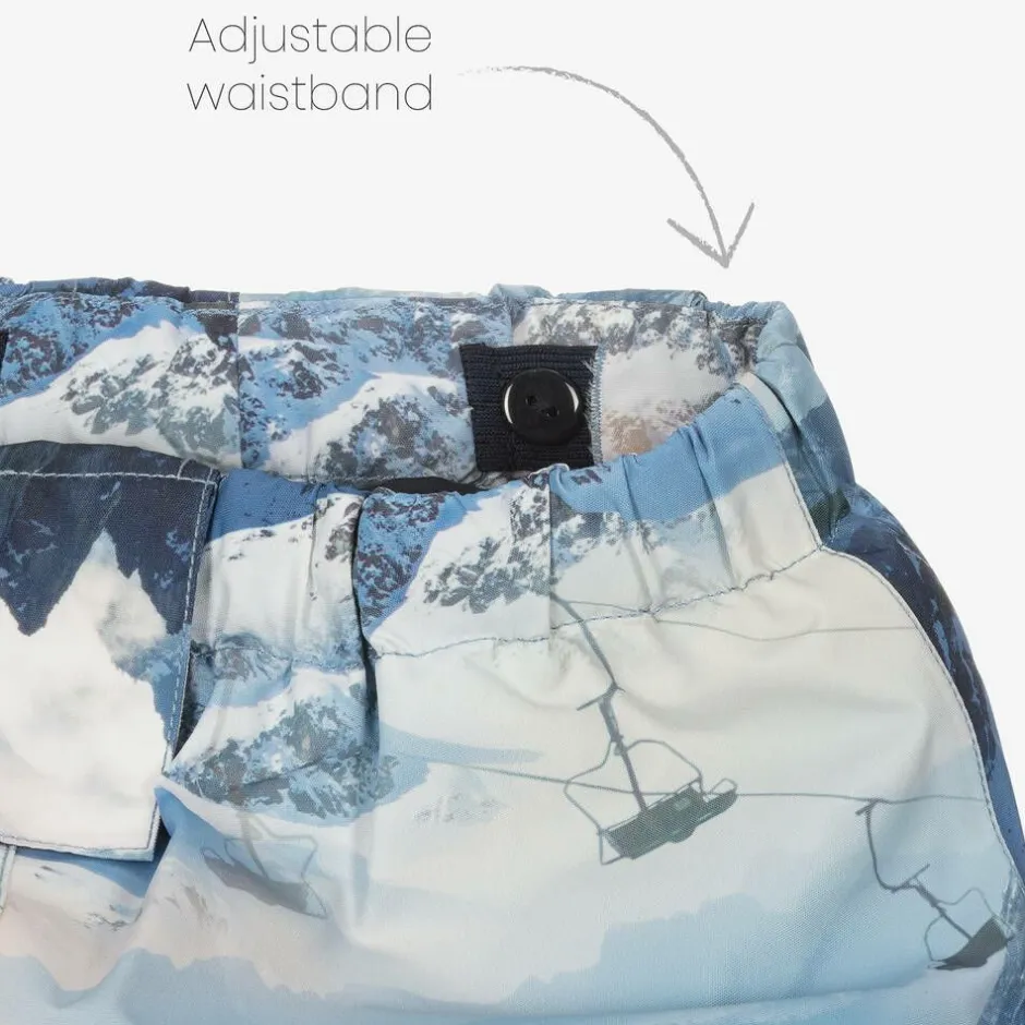 Molo Boys Blue Mountain Ski Trousers New