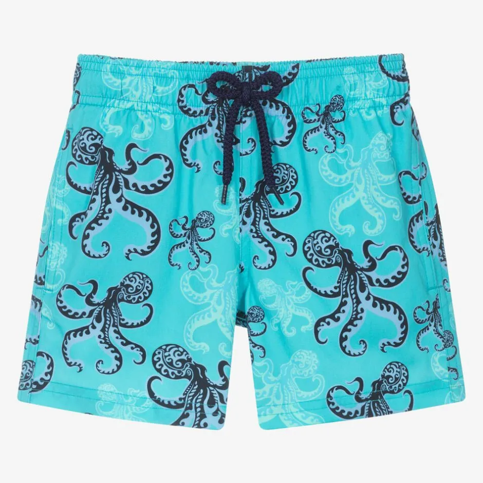 Vilebrequin Boys Blue Octopus Print Swim Shorts Sale