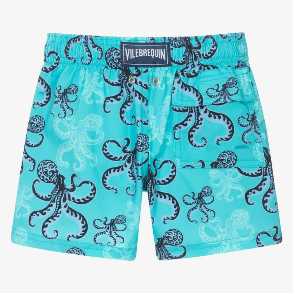 Vilebrequin Boys Blue Octopus Print Swim Shorts Sale