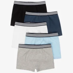 Childrensalon Essentials Boys Blue Organic Boxer Briefs (5 Pack) Best
