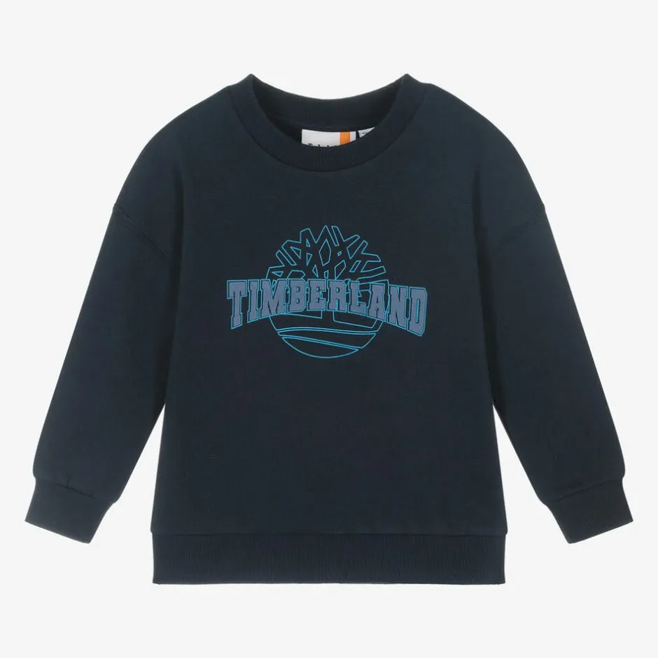 Timberland Boys Blue Organic Cotton Sweatshirt Best