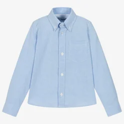 Dr. Kid Boys Blue Oxford Cotton Shirt