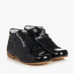 Childrens Classics Boys Blue Patent Brogue Shoes Outlet