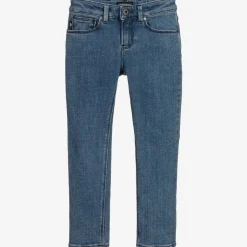 Emporio Armani Boys Blue Regular Fit Jeans New