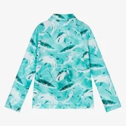 Vilebrequin Boys Blue Shark Print Swim Top (UPF50+) Hot