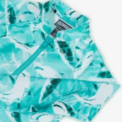 Vilebrequin Boys Blue Shark Print Swim Top (UPF50+) Hot
