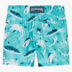 Vilebrequin Boys Blue Shark Print Swim Shorts Best