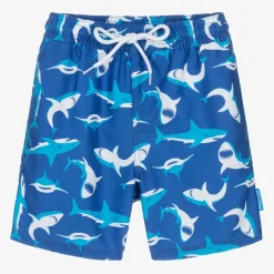 Playshoes Boys Blue Sharks Swim Shorts (UPF50+) Outlet
