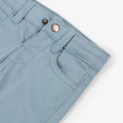 Mayoral Boys Blue Slim Fit Cotton Trousers Sale