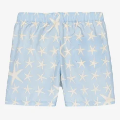 Versace Boys Blue Stella Marina Swim Shorts Online