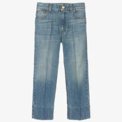 Gucci Boys Blue Straight Leg Denim Jeans Hot