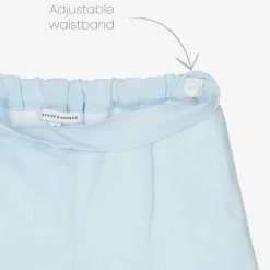 Beatrice amp; George Boys Blue Stripe Cotton & Linen Shorts Suit Online