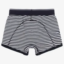 Claesens Boys Blue Stripe Cotton Boxers (2 Pack) Discount