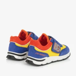Dolce amp; Gabbana Boys Blue Suede DG Trainers Discount