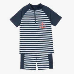 Playshoes Boys Blue Swim Shorts Set (UPF50+) Discount