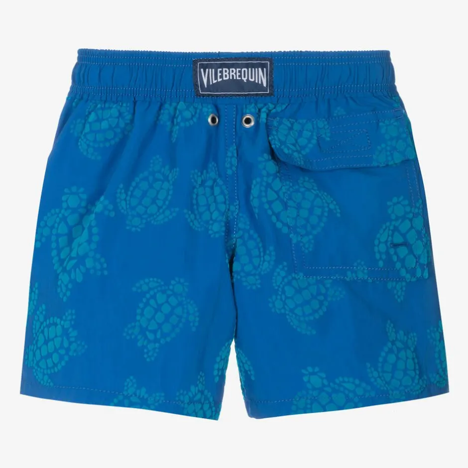 Vilebrequin Boys Blue Turtle Swim Shorts Outlet