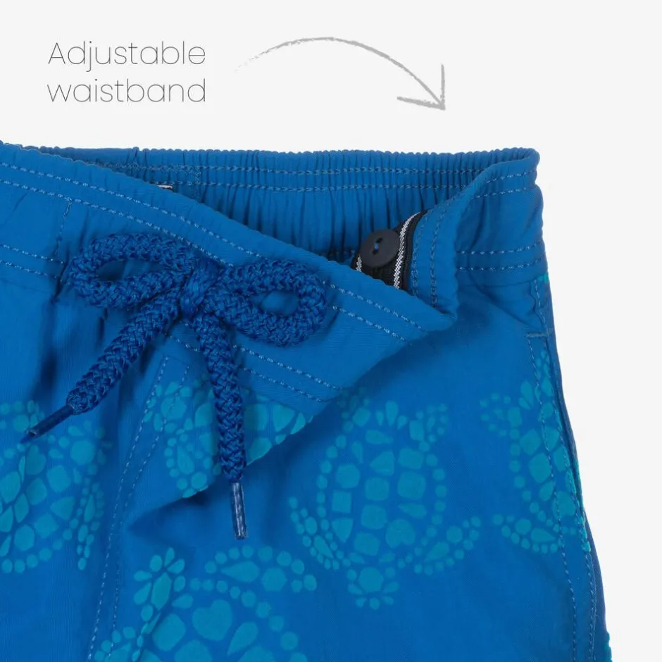 Vilebrequin Boys Blue Turtle Swim Shorts Outlet