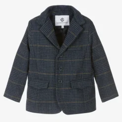 Beatrice amp; George Boys Blue Tweed Blazer