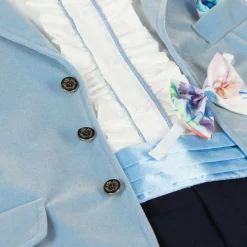Andreeatex Boys Blue Velour Suit Outlet
